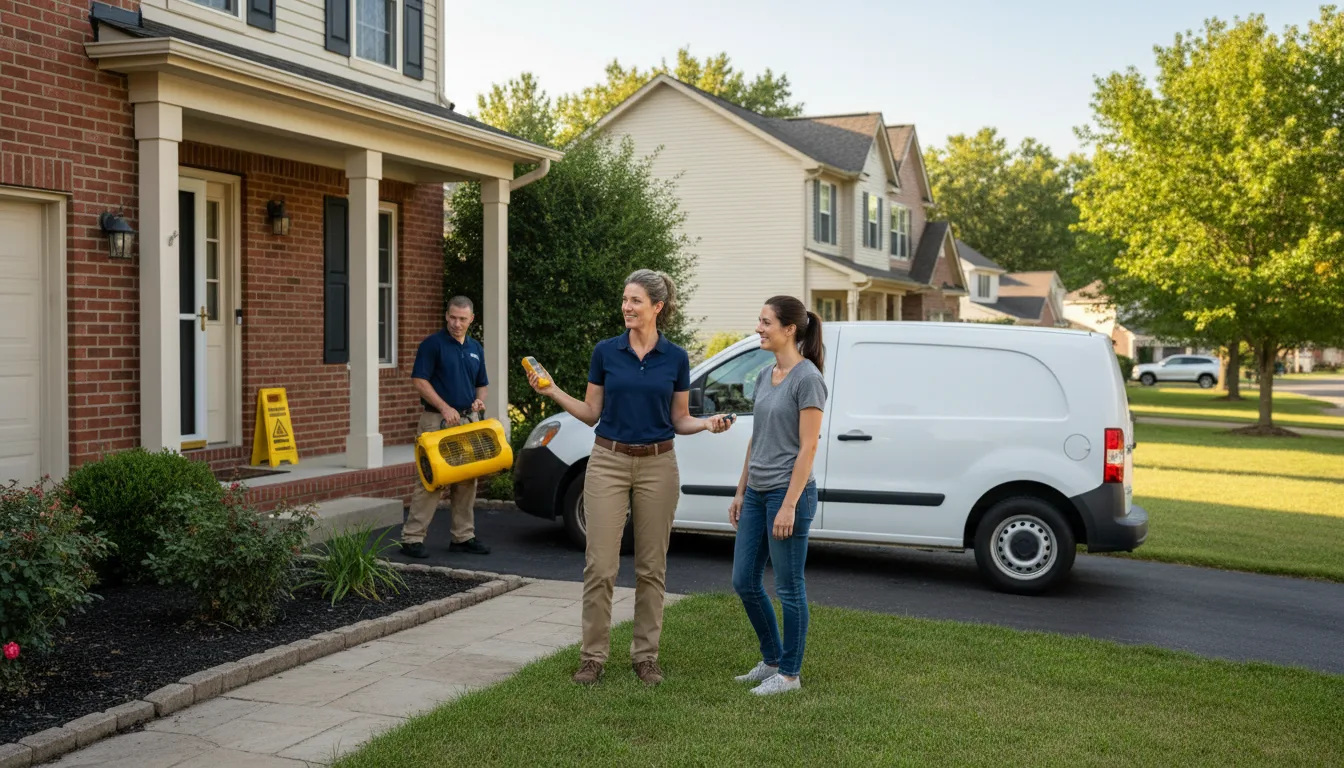 Residential water damage restoration in Newport, NJ